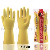 好太太纯胶牛筋手套-黄色